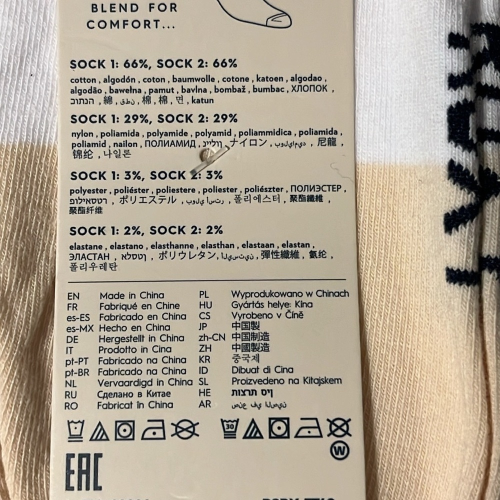 🆕 4pairs Roxy Crew Socks (2-2packs)- White/Coral and White/Blue. Size US 5-10 - Picture 4 of 6
